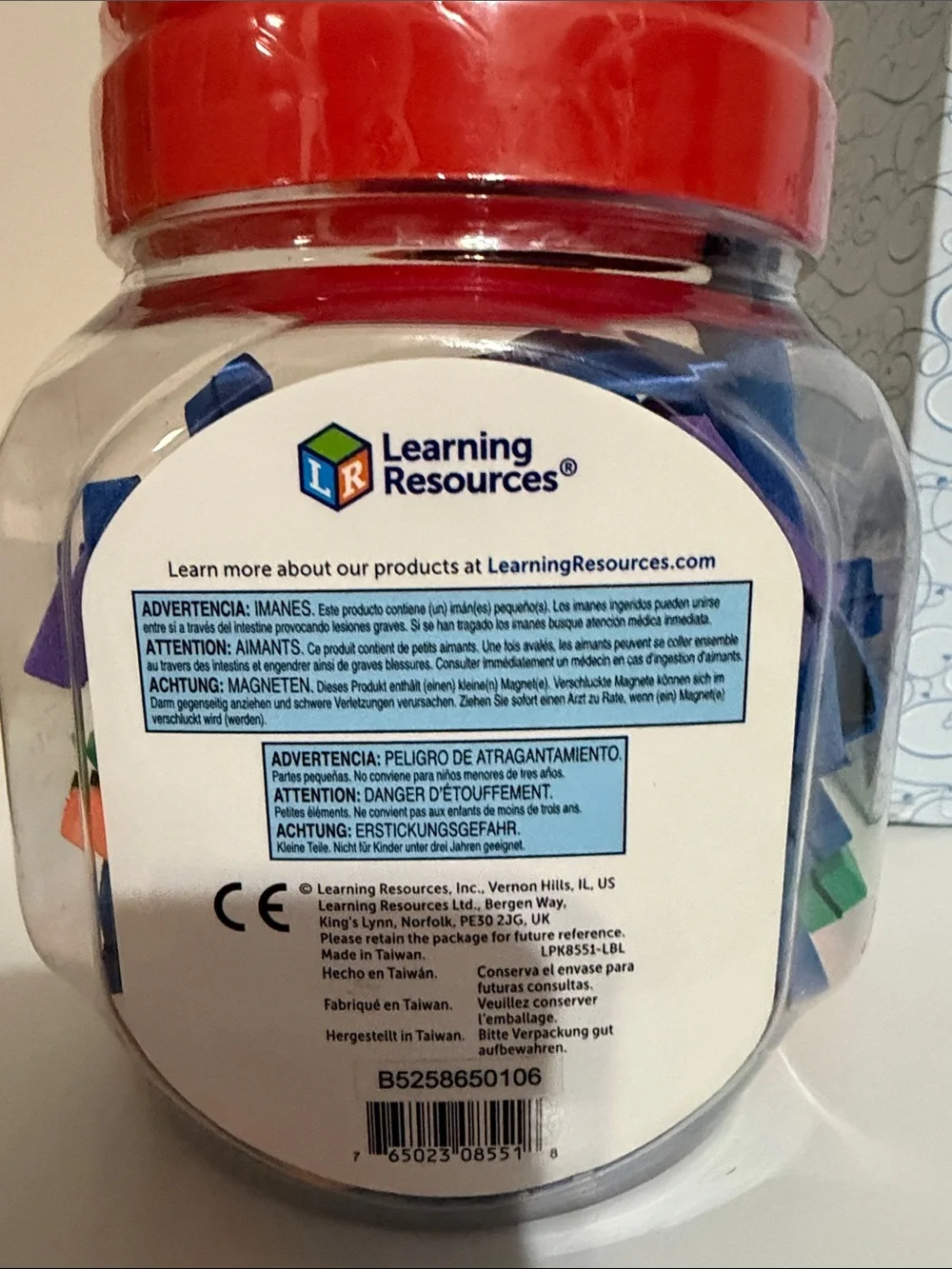 Learning Resources Magnetic Letter Construction - Red Lid
